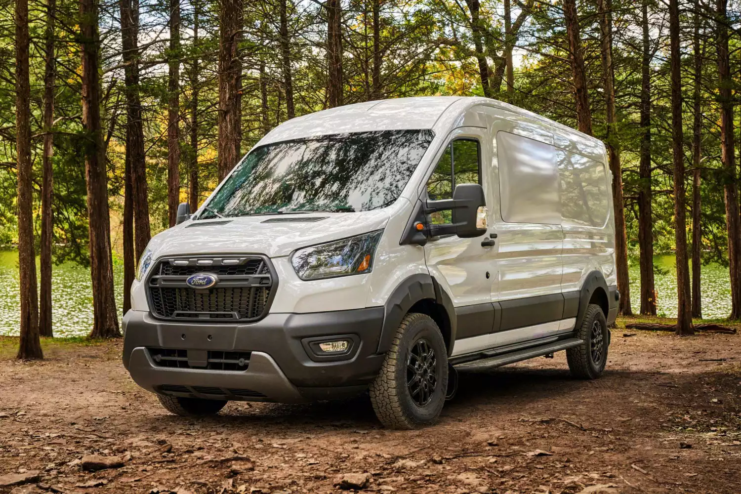 Ford Transit rear storage